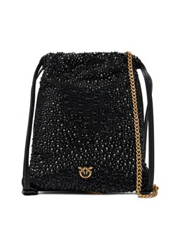 PINKO Torebka Slouchy Coulisse Baby AI 25-26 PCPL 105409 A2WF Czarny ze sklepu MODIVO w kategorii Kopertówki - zdjęcie 187052213