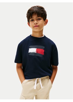 Tommy Hilfiger T-Shirt Flag Archive KB0KB10111 Granatowy Regular Fit - id: 0000305375209 - marki Tommy Hilfiger - 187052422 Tommy Hilfiger T-Shirt Flag Archive KB0KB10111 Granatowy Regular Fit ze sklepu MODIVO w kategorii T-shirty chłopięce - zdjęcie 187052422