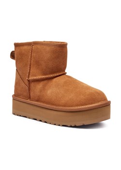 UGG Skórzane śniegowce CLASSIC MINI PLATFORM | z dodatkiem wełny ze sklepu Gomez Fashion Store w kategorii Buty zimowe dziecięce - zdjęcie 187057674
