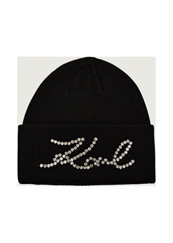Karl Lagerfeld Czapka k/signature | z dodatkiem wełny i kaszmiru ze sklepu Gomez Fashion Store w kategorii Czapki zimowe damskie - zdjęcie 187057950