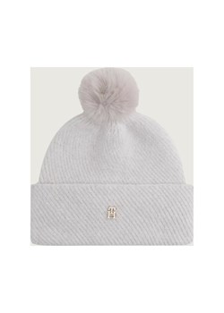Tommy Hilfiger Czapka | z dodatkiem wełny - id: TH255W000111H33 - marki Tommy Hilfiger - 187058001 Tommy Hilfiger Czapka | z dodatkiem wełny ze sklepu Gomez Fashion Store w kategorii Czapki zimowe damskie - zdjęcie 187058001