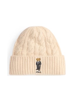 POLO RALPH LAUREN Wełniana czapka | z dodatkiem lnu - id: PR255W000014AP2 - marki Polo Ralph Lauren - 187058042 POLO RALPH LAUREN Wełniana czapka | z dodatkiem lnu ze sklepu Gomez Fashion Store w kategorii Czapki zimowe damskie - zdjęcie 187058042