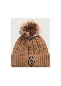 LAUREN RALPH LAUREN Czapka Crest-Patch | z dodatkiem wełny - id: RL255W000088ZH5 - marki Ralph Lauren - 187058074 LAUREN RALPH LAUREN Czapka Crest-Patch | z dodatkiem wełny ze sklepu Gomez Fashion Store w kategorii Czapki zimowe damskie - zdjęcie 187058074