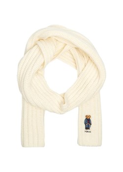 POLO RALPH LAUREN Wełniany szal DENIM BEAR - id: PR244W000007D64 - marki Polo Ralph Lauren - 187058372 POLO RALPH LAUREN Wełniany szal DENIM BEAR ze sklepu Gomez Fashion Store w kategorii Szaliki i chusty damskie - zdjęcie 187058372