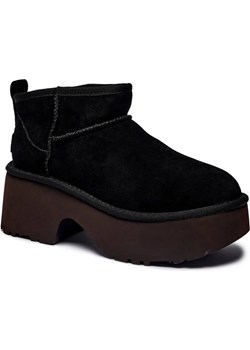 UGG Skórzane śniegowce Classic Ultra Mini New Heights | z dodatkiem wełny ze sklepu Gomez Fashion Store w kategorii Śniegowce damskie - zdjęcie 187058382