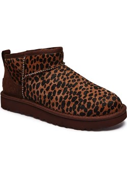 UGG Skórzane śniegowce CLASSIC ULTRA MINI CASPIAN | z dodatkiem wełny ze sklepu Gomez Fashion Store w kategorii Śniegowce damskie - zdjęcie 187058410