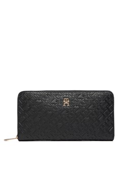 Tommy Hilfiger Portfel Lgr Za Mono AW0AW18036 Czarny ze sklepu MODIVO w kategorii Portfele damskie - zdjęcie 187188132