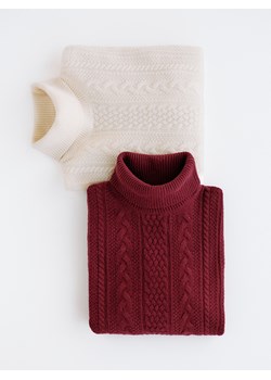 Reserved - Sweter z wełną - czerwony - id: 446GQ-33X - marki Reserved - 187189172 Reserved - Sweter z wełną - czerwony ze sklepu Reserved w kategorii Swetry męskie - zdjęcie 187189172