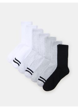 Sinsay - Prążkowane skarpetki 7 pack - wielobarwny - id: 843EL-MLC - marki Sinsay - 187190230 Sinsay - Prążkowane skarpetki 7 pack - wielobarwny ze sklepu Sinsay w kategorii Skarpetki męskie - zdjęcie 187190230