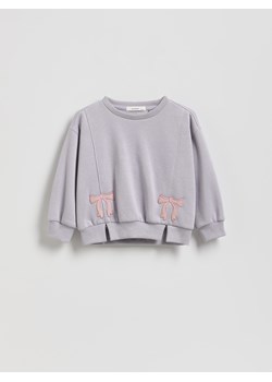 Reserved - Bluza z haftem - jasnoszary ze sklepu Reserved w kategorii Bluzy dziewczęce - zdjęcie 187191584