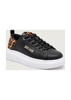 Just Cavalli Skórzane sneakersy FONDO URSA DIS. 2 - id: CA255W000035899 - marki Just Cavalli - 187192720 Just Cavalli Skórzane sneakersy FONDO URSA DIS. 2 ze sklepu Gomez Fashion Store w kategorii Buty sportowe damskie - zdjęcie 187192720