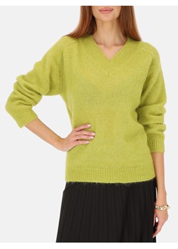 Zielony sweter z wełną z alpaki i wełną merino L'AF Mela - id: 18442n - marki L’AF - 187195943 Zielony sweter z wełną z alpaki i wełną merino L'AF Mela ze sklepu Eye For Fashion w kategorii Swetry damskie - zdjęcie 187195943