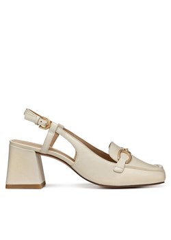 Czółenka Geox D Coronilla D55D1A 000TU C1122 Beżowy ze sklepu eobuwie.pl w kategorii Sandały damskie - zdjęcie 187196822