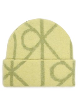 Czapka Calvin Klein Emblem Aop Brushed LV04D8071G Zielony ze sklepu eobuwie.pl w kategorii Czapki zimowe męskie - zdjęcie 187196864