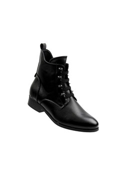 Ocieplane botki damskie czarne - Potocki 25-12665 ze sklepu ulubioneobuwie w kategorii Botki - zdjęcie 187198040