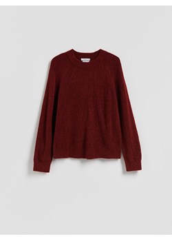 Reserved - Sweter z wełną - burgundowy - id: 161GS-53M - marki Reserved - 187198141 Reserved - Sweter z wełną - burgundowy ze sklepu Reserved w kategorii Swetry damskie - zdjęcie 187198141