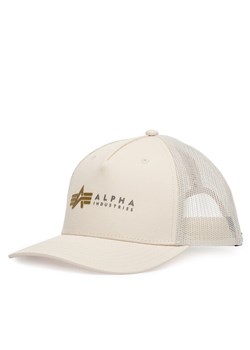 Alpha Industries Czapka z daszkiem Label 106901 Écru ze sklepu MODIVO w kategorii Czapki z daszkiem męskie - zdjęcie 187201202
