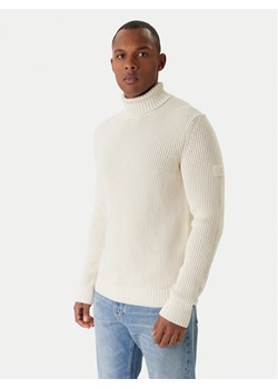 JOOP! Jeans Golf Hollio 30048179 Écru Modern Fit ze sklepu MODIVO w kategorii Swetry męskie - zdjęcie 187201221