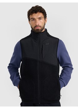 Męski bezrękawnik 4F 4FWAW25TVESM165 - czarny ze sklepu Sportstylestory.com w kategorii Kamizelki męskie - zdjęcie 187202412