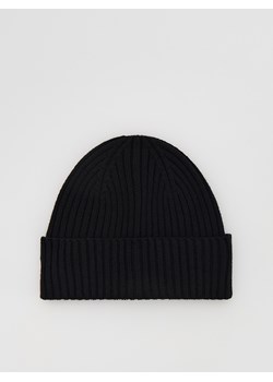 Reserved - Czapka beanie - czarny - id: 057FE-99X - marki Reserved - 187202670 Reserved - Czapka beanie - czarny ze sklepu Reserved w kategorii Czapki zimowe męskie - zdjęcie 187202670