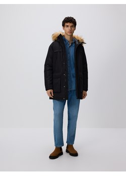 Reserved - Kurtka parka z kapturem - czarny ze sklepu Reserved w kategorii Kurtki męskie - zdjęcie 187202902