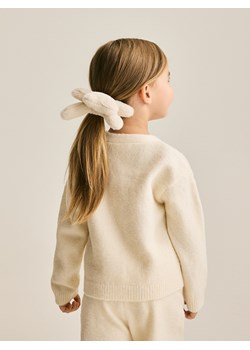 Reserved - Kardigan na guziki - kremowy - id: 757FH-02M - marki Reserved - 187202911 Reserved - Kardigan na guziki - kremowy ze sklepu Reserved w kategorii Swetry dziewczęce - zdjęcie 187202911