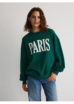Reserved - Bluza oversize z nadrukiem - zielony ze sklepu Reserved w kategorii Bluzy damskie - zdjęcie 187202961