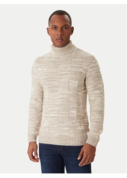 JOOP! Jeans Golf Milsom 30047472 Beżowy Modern Fit ze sklepu MODIVO w kategorii Swetry męskie - zdjęcie 187204014