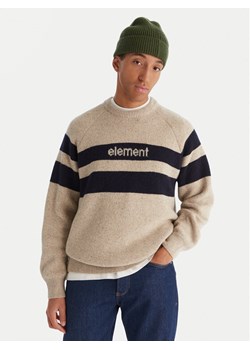 Element Sweter 2000s RIB CR ELYSW00128 Beżowy Regular Fit ze sklepu MODIVO w kategorii Swetry męskie - zdjęcie 187204023