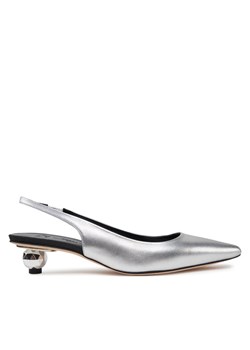 Czółenka Weekend Max Mara Gallico 2515521034600 Srebrny ze sklepu eobuwie.pl w kategorii Czółenka - zdjęcie 187205010