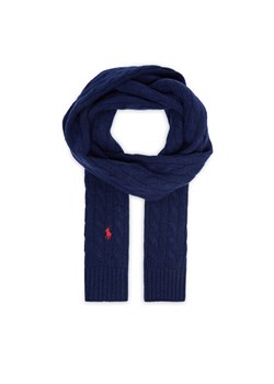 Szalik Polo Ralph Lauren 449959345002 Granatowy ze sklepu eobuwie.pl w kategorii Szaliki i chusty damskie - zdjęcie 187205081