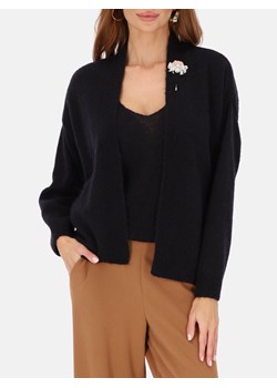 Granatowy kardigan i top z alpaki i wełny merino L'AF Viera ze sklepu Eye For Fashion w kategorii Swetry damskie - zdjęcie 187206803