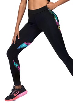 Legginsy fitness Reviver L9017/0 czarny ze sklepu kontri.pl w kategorii Spodnie damskie - zdjęcie 187206982