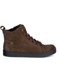Barefoot buty skórzane minimalisthyczne Riley ocieplane brąz welur ze sklepu butyolivier w kategorii Botki - zdjęcie 187208773