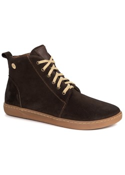 Buty damskie zimowe barefoot skórzane Z-B04 brązowe ze sklepu butyolivier w kategorii Botki - zdjęcie 187208804
