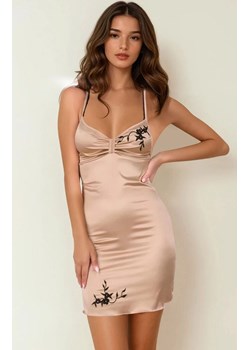 Zmysłowa koszulka nocna damska złota z figami Arachne LC 18006, Kolor złoty, Rozmiar S, LivCo Corsetti Fashion - id: 220860 - marki Livia Corsetti - 187211391 Zmysłowa koszulka nocna damska złota z figami Arachne LC 18006, Kolor złoty, Rozmiar S, LivCo Corsetti Fashion ze sklepu Intymna w kategorii Koszule nocne - zdjęcie 187211391