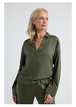 Josephine &amp; Co Bluzka "Amelia" w kolorze khaki ze sklepu Limango Polska w kategorii Bluzki damskie - zdjęcie 187212703