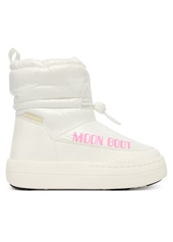 Śniegowce Moon Boot Mb Jr Park Tube Mid Glitter Wp 80D3440110 Biały ze sklepu eobuwie.pl w kategorii Buty zimowe dziecięce - zdjęcie 187213124