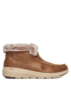 Skechers Botki Glacial Ultra 144221/CSNT Brązowy - id: 0000305529695 - marki Skechers - 187213703 Skechers Botki Glacial Ultra 144221/CSNT Brązowy ze sklepu MODIVO w kategorii Botki - zdjęcie 187213703