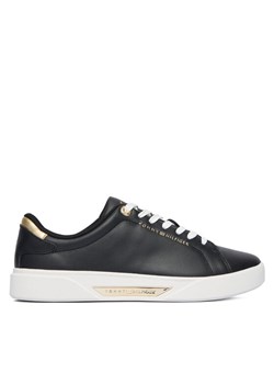Tommy Hilfiger Sneakersy Essential Chic Court Sneaker FW0FW09019 Czarny ze sklepu MODIVO w kategorii Buty sportowe damskie - zdjęcie 187213761