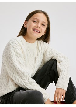 Reserved - Strukturalny sweter - złamana biel - id: 823FH-01X - marki Reserved - 187217091 Reserved - Strukturalny sweter - złamana biel ze sklepu Reserved w kategorii Swetry dziewczęce - zdjęcie 187217091