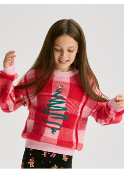 Reserved - Świąteczny sweter z wiskozą - wielobarwny ze sklepu Reserved w kategorii Swetry dziewczęce - zdjęcie 187217113
