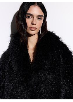 Mohito - Sztuczne czarne futerko - czarny ze sklepu Mohito w kategorii Futra damskie - zdjęcie 187218874