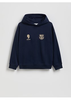 Reserved - Bluza FC Barcelona Lewandowski - granatowy ze sklepu Reserved w kategorii Bluzy chłopięce - zdjęcie 187219531