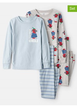 carter's Piżamy (2 szt.) w kolorze błękitnym i szarym - id: 17766360 - marki Carter's - 187221901 carter's Piżamy (2 szt.) w kolorze błękitnym i szarym ze sklepu Limango Polska w kategorii Piżamy dziecięce - zdjęcie 187221901