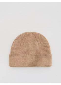 Reserved - Czapka beanie - brązowy - id: 633FE-82X - marki Reserved - 187223010 Reserved - Czapka beanie - brązowy ze sklepu Reserved w kategorii Czapki zimowe damskie - zdjęcie 187223010