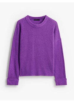 Mohito - Fioletowy sweter basic - fioletowy - id: 406EQ-45X - marki Mohito - 187223764 Mohito - Fioletowy sweter basic - fioletowy ze sklepu Mohito w kategorii Swetry damskie - zdjęcie 187223764
