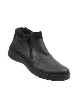 Ciepłe, wygodne trzewiki męskie polskiej marki Helios 827, czarny 2 ze sklepu ulubioneobuwie w kategorii Buty zimowe męskie - zdjęcie 187224000