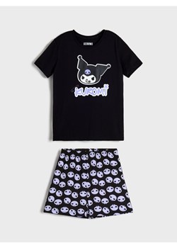 Sinsay - Piżama dwuczęściowa z krótkim rękawem Kuromi - czarny - id: 5115R-99X - marki Sinsay - 187225431 Sinsay - Piżama dwuczęściowa z krótkim rękawem Kuromi - czarny ze sklepu Sinsay w kategorii Piżamy dziecięce - zdjęcie 187225431