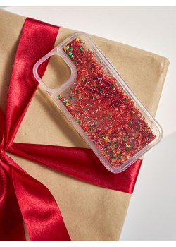 Sinsay - Brokatowe etui świąteczne na iPhone 15 - czerwony - id: 603CH-33X - marki Sinsay - 187225490 Sinsay - Brokatowe etui świąteczne na iPhone 15 - czerwony ze sklepu Sinsay w kategorii Etui - zdjęcie 187225490